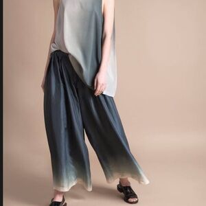 Gradient Black and Cream Women's Pants